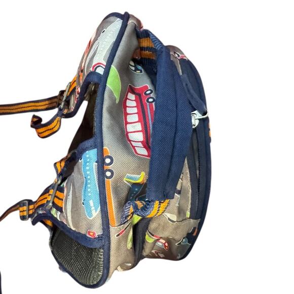 Pottery Barn Kids Preschool Backpack Transportation Print Airplanes Cars Buses - Picture 6 of 8